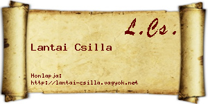 Lantai Csilla névjegykártya